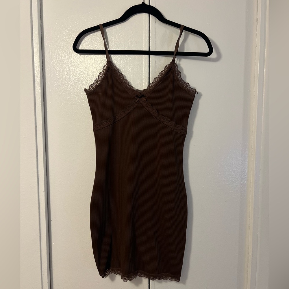 Dark Brown Bodycon Dress